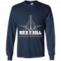 Rock and roll vintage rocknroll music guitar gift Long Sleeve