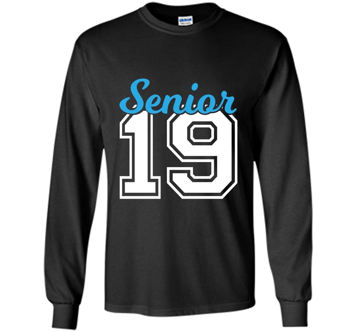 Senior class of 2019 blue jersey style Long Sleeve