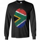 South africa dna flag thumb fingerprint roots proud Long Sleeve