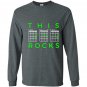 This dad rocks guitar chords fathers day Long Sleeve
