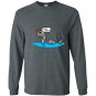 Tree fiddy funny loch ness monster nessie Long Sleeve