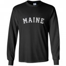 Vintage maine old retro maine sports Long Sleeve
