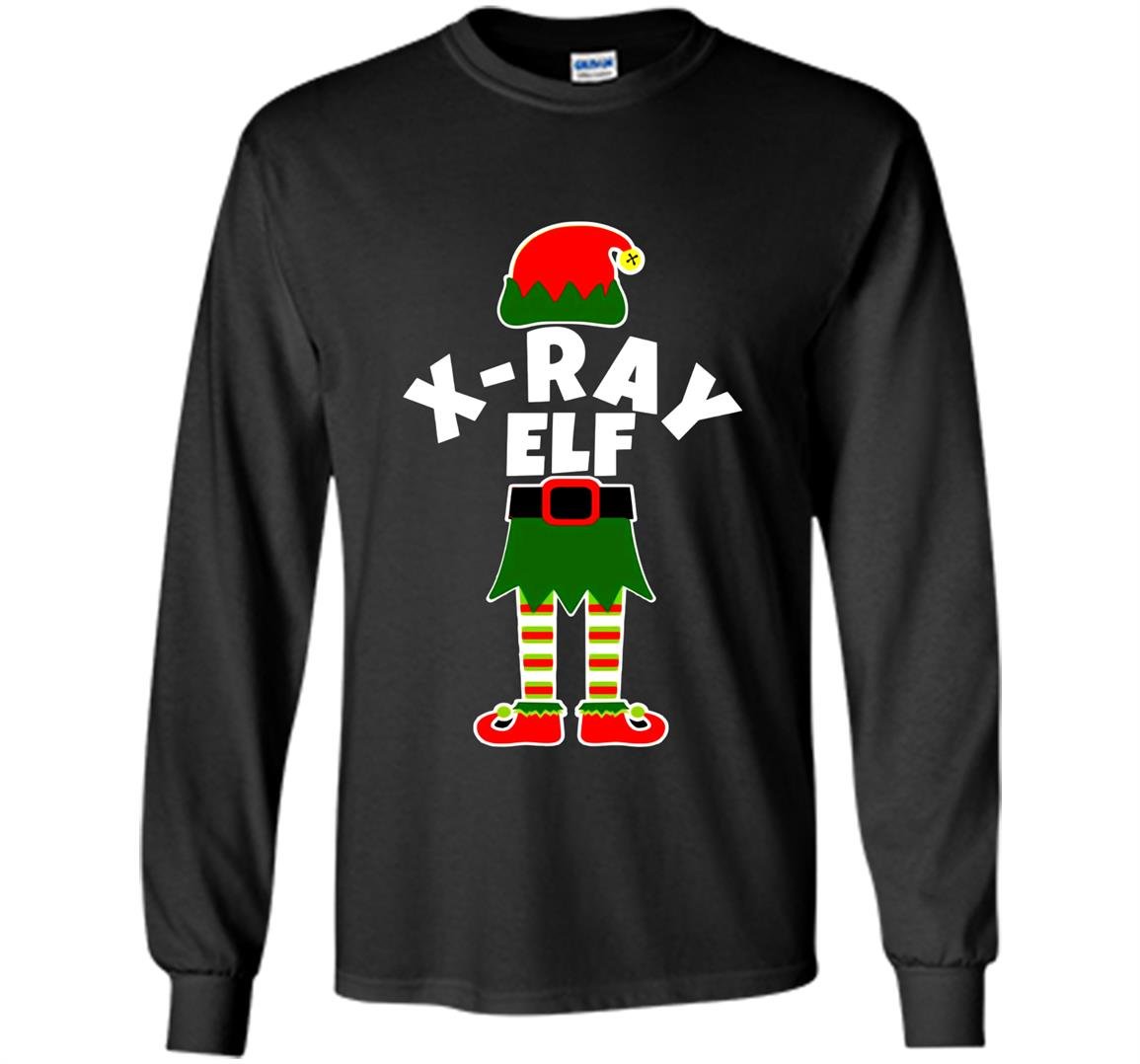 X-ray elf christmas x-ray technologist rad tech xray Long Sleeve