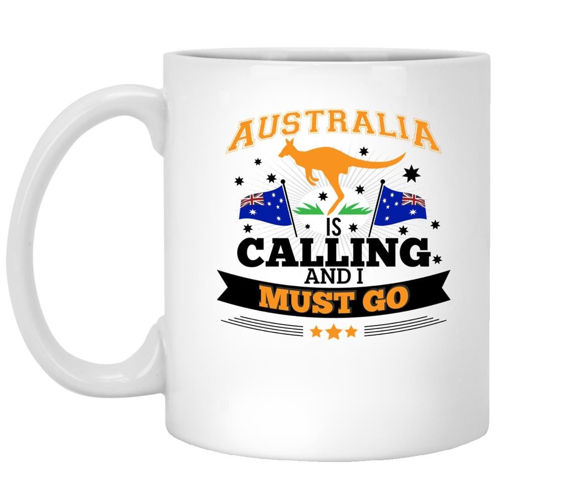 Australia is calling and i must go mountain Mug White