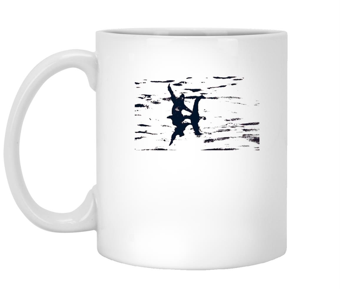 Bigfoot riding the loch ness monster sasquatch Mug White