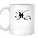 Bigfoot riding the loch ness monster sasquatch Mug White