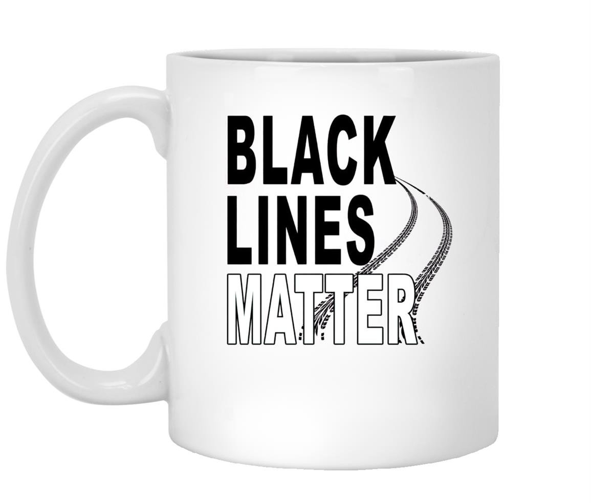 Lines matter burnout Mug White