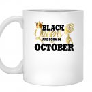 Diva queens october birthday gift gold melanin Mug White