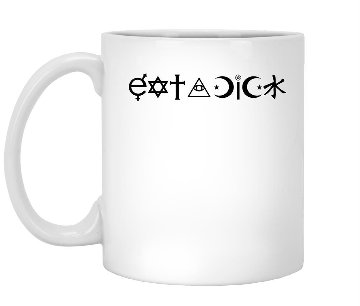 Eat a dick coexist parody Mug White