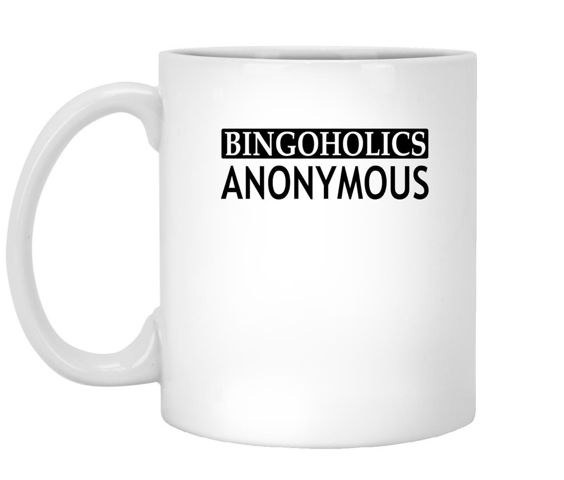 Funny bingoholic anonymous cool bingo sayingsb Mug White