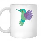 Humming bird emoji money face Mug White