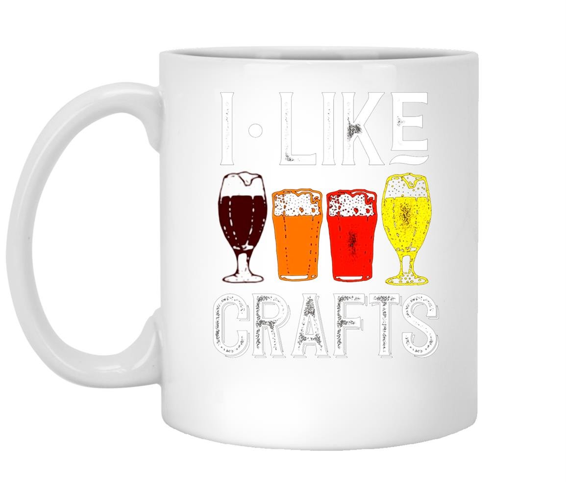 I like crafts funny vintage brewer craft beer lover Mug White