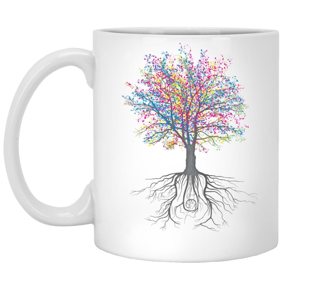 It grows on trees music nature graphic Mug White