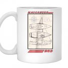 Macgregor 26d sailboat line drawing Mug White
