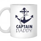 Father and daughter matching captain daddy first mate Mug White