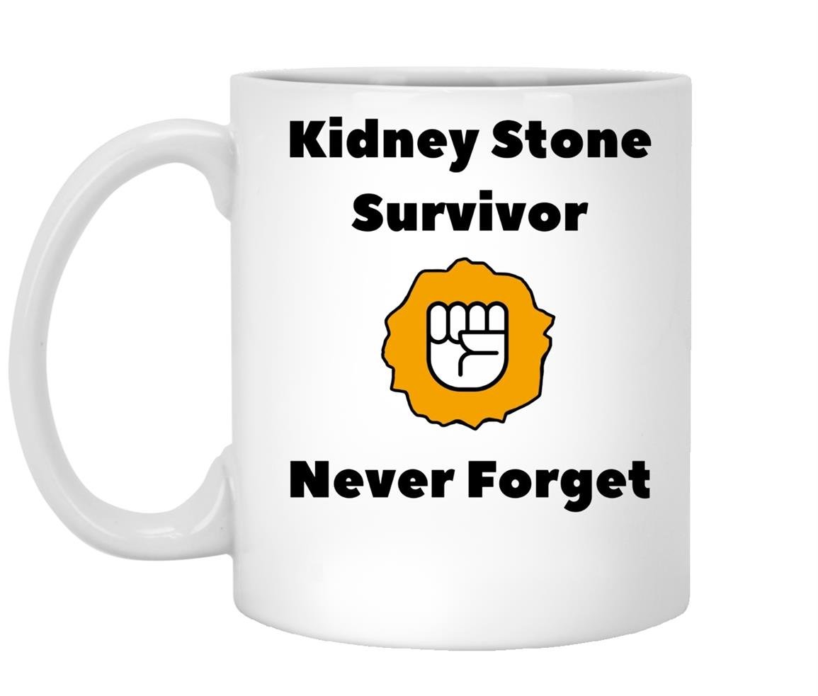 Kidney stone survivor gift by sick joke gifts Mug White