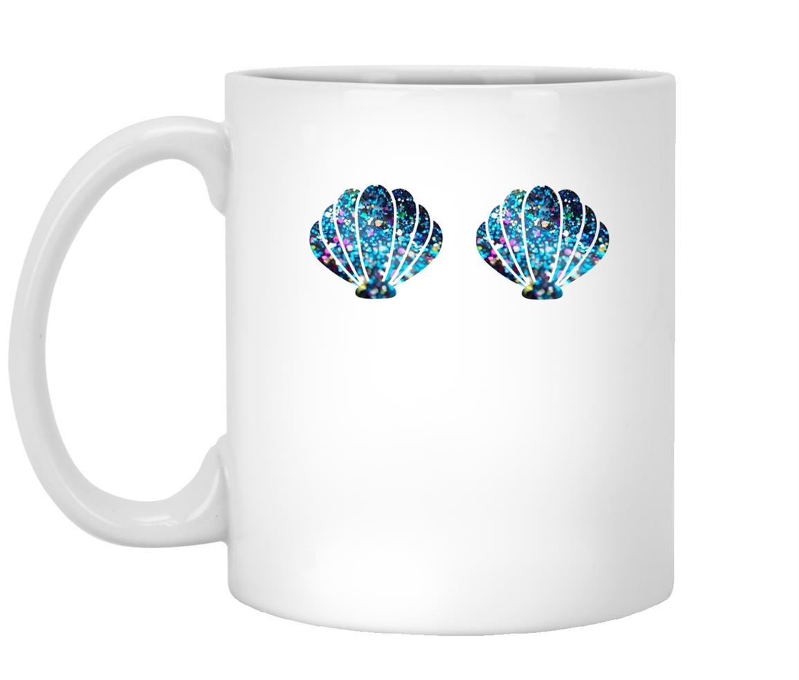 Mermaid shell mermaid top festival birthday party Mug White