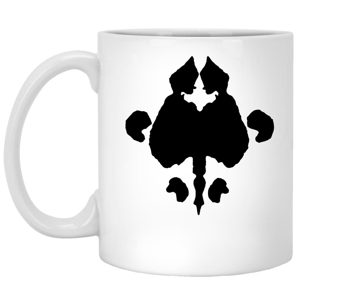 Rorschach testinkblot psychology ink graphic Mug White
