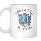 Transformers optimus prime stainless steel sex appeal Mug White
