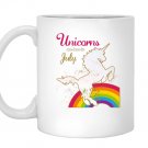 Unicorns are born in july Mug White