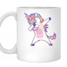 Dabbing unicorn clothes heather Mug White