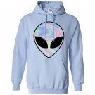 Alien head holographic party rave trippy Hoodie