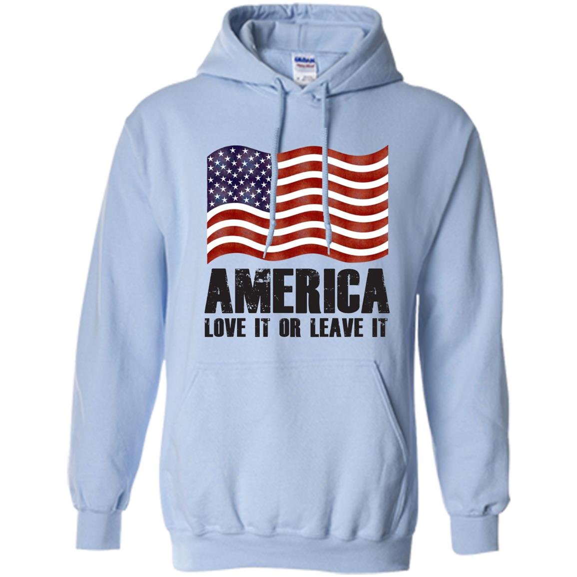 America love it or leave it patriotic american flag Hoodie