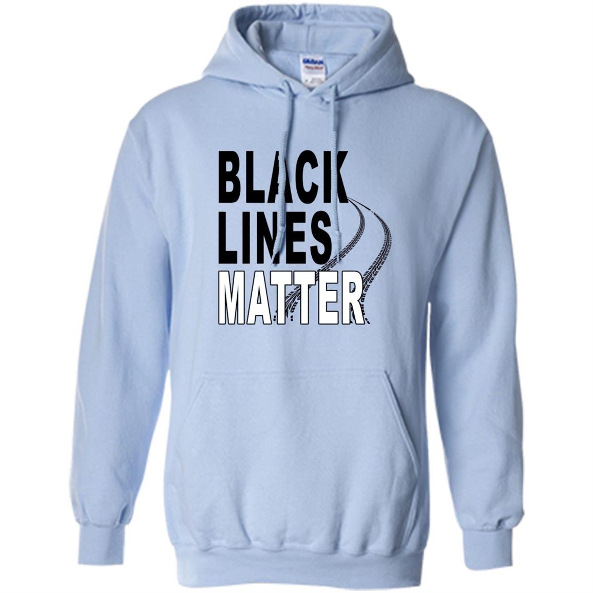 Black lines matter burnout Hoodie