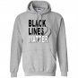 Black lines matter burnout Hoodie