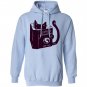 Cat reading a book world domination for cat Hoodie