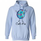 Cell fie funny science teacher selfie pun Hoodie