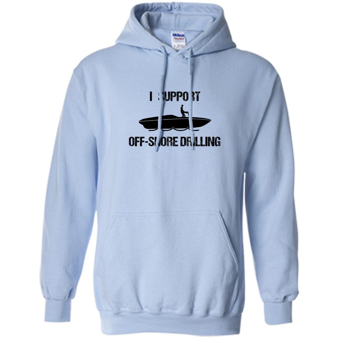 I support off shore drilling funny party boat funny Hoodie
