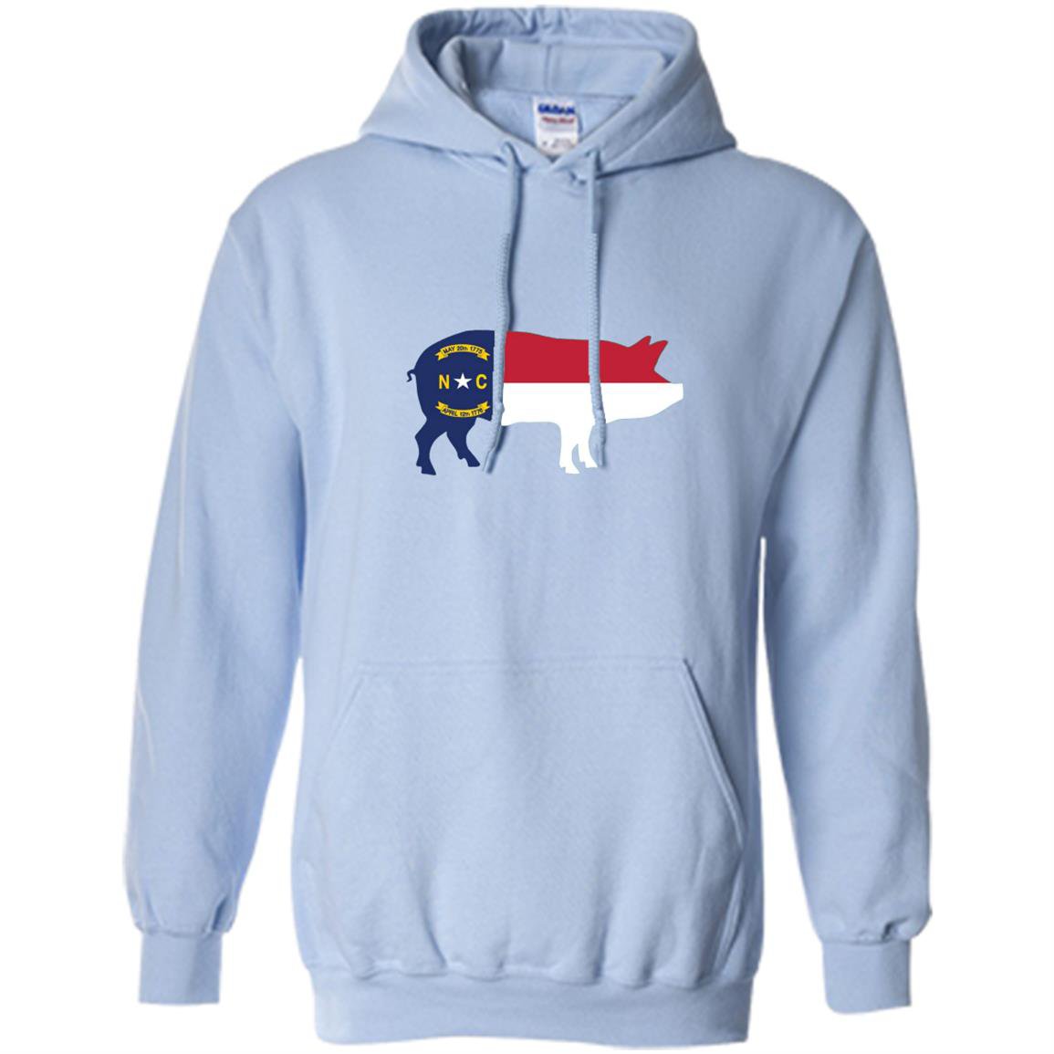North carolina bbq pig state flag Hoodie