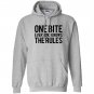 One bite everyone knows the rules text Hoodie