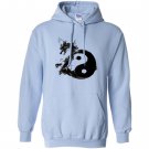 Tai chi symbol with dragon in water ink Hoodie