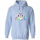 Unicorn poop emoji holo graphic Hoodie