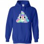 Unicorn poop emoji holo graphic Hoodie