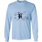 Bigfoot riding the loch ness monster sasquatch Long Sleeve
