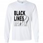 Black lines matter burnout Long Sleeve