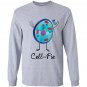 Cell fie funny science teacher selfie pun Long Sleeve
