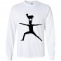 Cute goat doing yoga farm yoga pose Long Sleeve