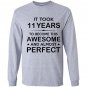 Eleven 11 year old 11th birthday gift ideas Long Sleeve