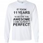 Eleven 11 year old 11th birthday gift ideas Long Sleeve