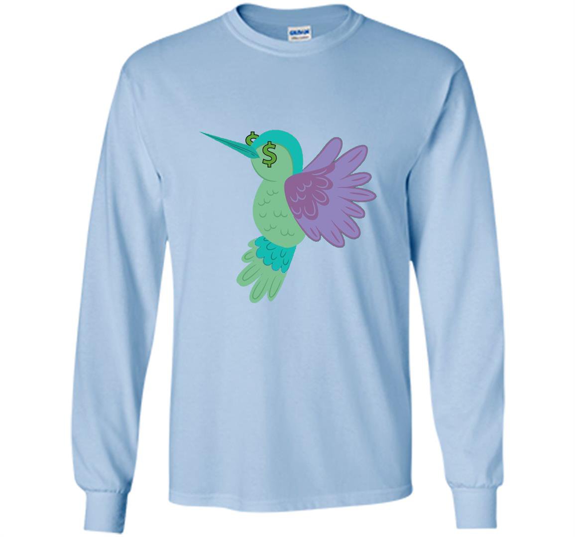 Hummingbird emoji money face Long Sleeve