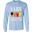 I like crafts funny vintage brewer craft beer lover Long Sleeve