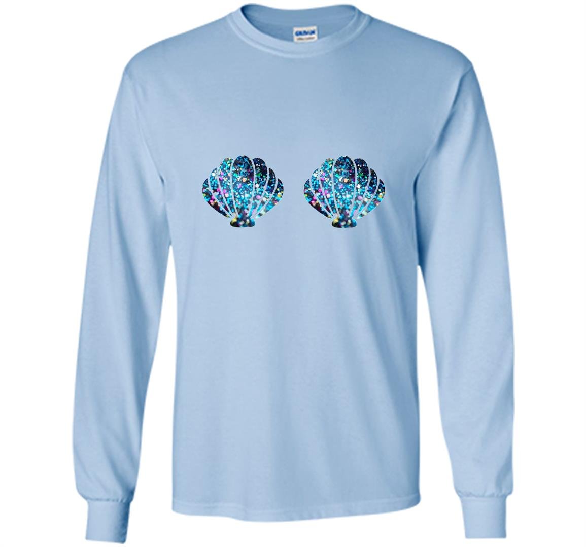 Mermaid shell mermaid top festival birthday party Long Sleeve