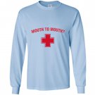 Mouth to mouth i cant swim funny lifeguard pool Long Sleeve