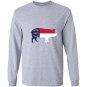 North carolina bbq pig state flag Long Sleeve