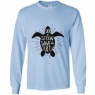 Skip a straw save a turtle save turtles Long Sleeve