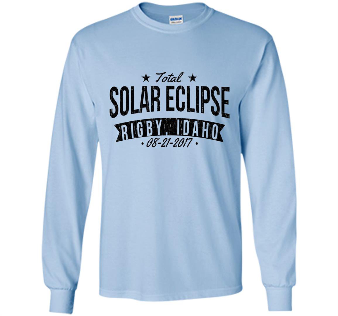 Solar eclipse rigby id august 2017 gift Long Sleeve